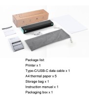 Phomemo M08F Bluetooth Wireless Handheld Portable Thermal Printer + 200pcs sheets