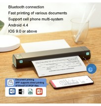 Phomemo M08F Bluetooth Wireless Handheld Portable Thermal Printer + 200pcs sheets