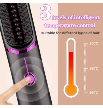 Wireless Hair Straightening Comb USB Charging Curling Iron