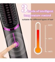 Wireless Hair Straightening Comb USB Charging Curling Iron