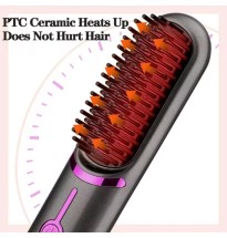 Wireless Hair Straightening Comb USB Charging Curling Iron