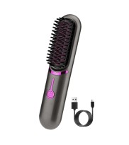 Wireless Hair Straightening Comb USB Charging Curling Iron