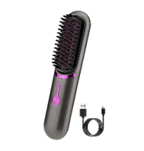 Wireless Hair Straightening Comb USB Charging Curling Iron