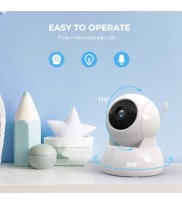 Infrared Night Vision Two-way Intercom Baby Monitor 5-inch Wireless Digital Monitor