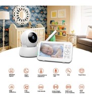 Infrared Night Vision Two-way Intercom Baby Monitor 5-inch Wireless Digital Monitor