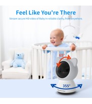 5 Inch HD Baby Monitor Wireless Wifi Baby Care Camera
