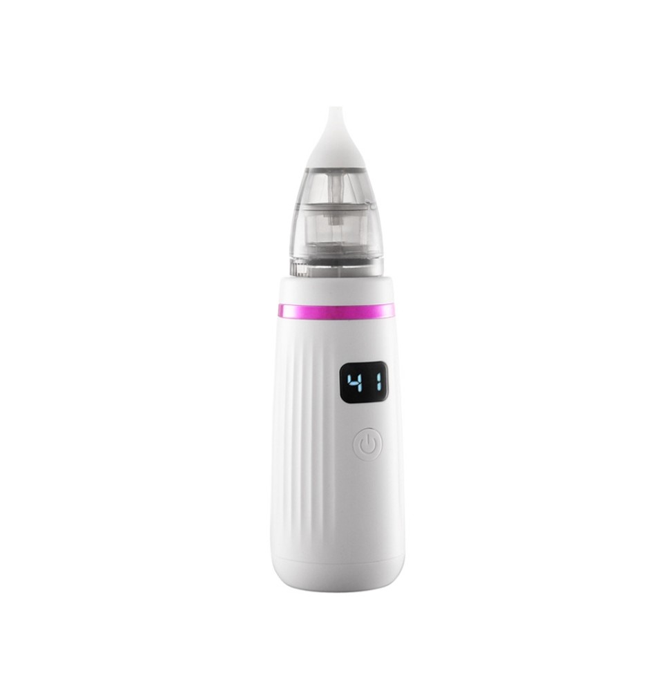 USB Charging Baby Snot Cleaner Electric Nasal Aspirator(White Purple)