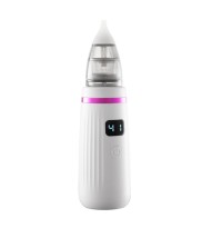 USB Charging Baby Snot Cleaner Electric Nasal Aspirator(White Purple)
