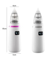 USB Charging Baby Snot Cleaner Electric Nasal Aspirator(White Purple)