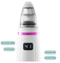 USB Charging Baby Snot Cleaner Electric Nasal Aspirator(White Purple)