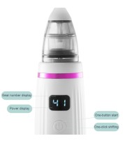 USB Charging Baby Snot Cleaner Electric Nasal Aspirator(White Purple)