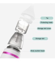 USB Charging Baby Snot Cleaner Electric Nasal Aspirator(White Purple)