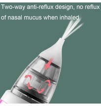 USB Charging Baby Snot Cleaner Electric Nasal Aspirator(White Purple)