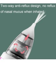USB Charging Baby Snot Cleaner Electric Nasal Aspirator(White Purple)
