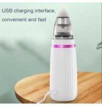 USB Charging Baby Snot Cleaner Electric Nasal Aspirator(White Purple)