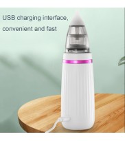 USB Charging Baby Snot Cleaner Electric Nasal Aspirator(White Purple)