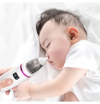 USB Charging Baby Snot Cleaner Electric Nasal Aspirator(White Purple)