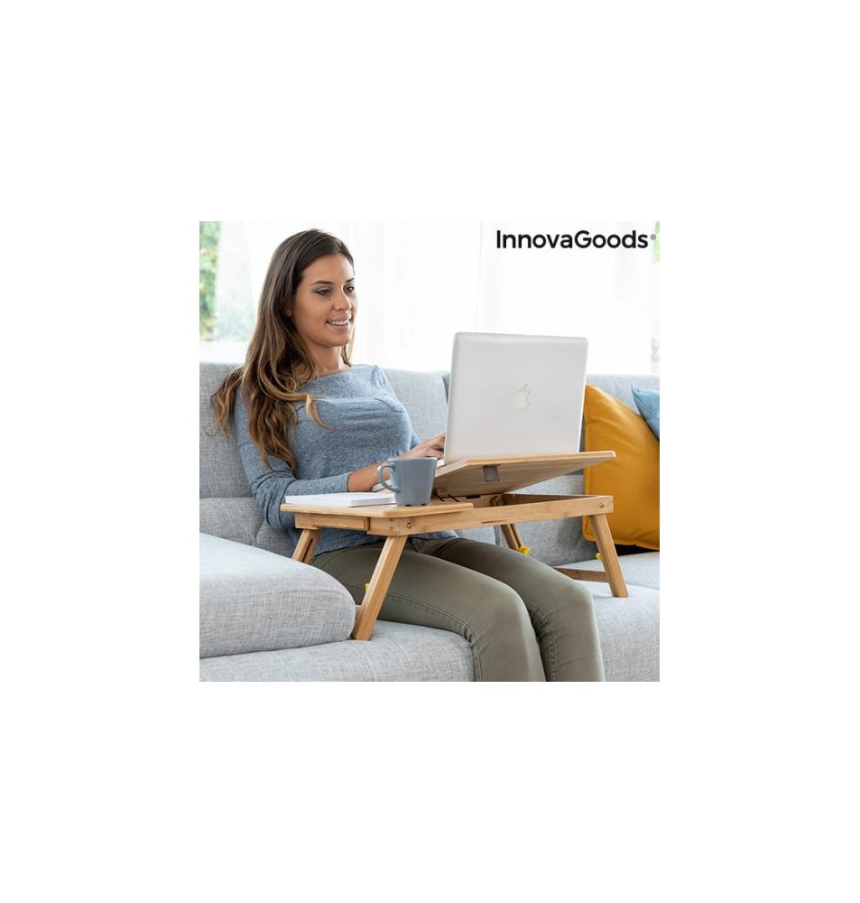BAMBOO FOLDING SIDE TABLE LAPWOOD